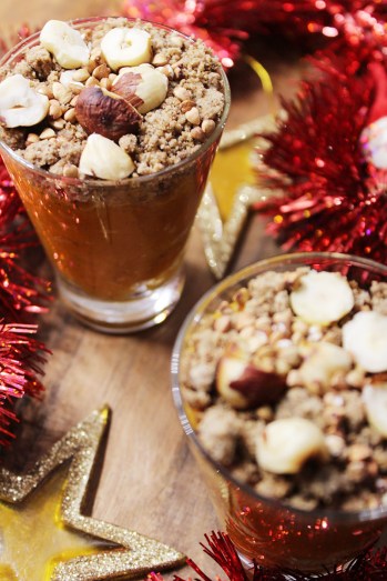 animal,sensible,blog,verrines,noël,fête,année,bonne,noisette,sarrasin,épices,vegan,végétalien